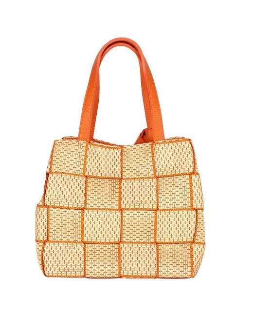 Alma Tonutti Orange Chiara Grab Bag