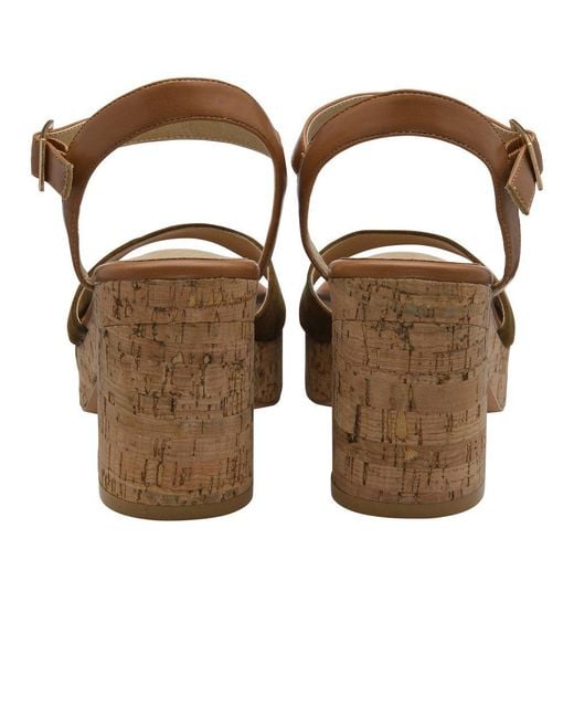 Ravel Brown Hauxley Heeled Sandals