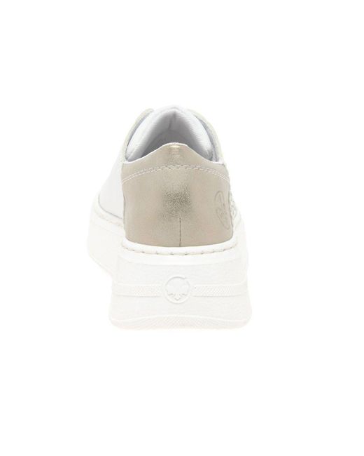 Rieker White Lucky Trainers