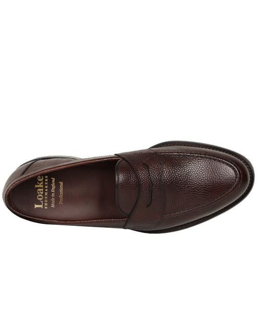 Loake Brown Imperial &Apos;S Penny Loafers Burn Lea for men
