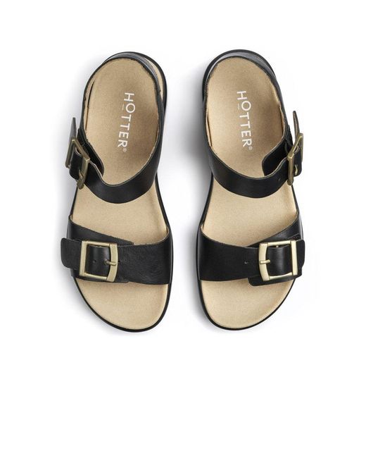 Hotter Blue Corfu Wide Sandals