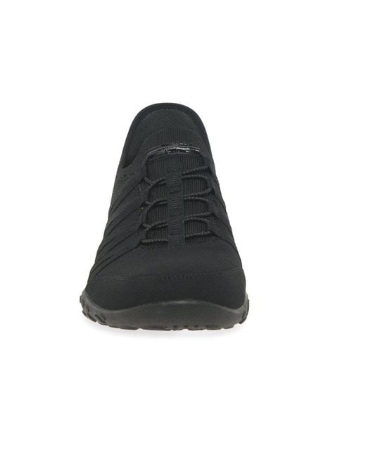 Skechers Black Slip In Breathe Easy Shoes