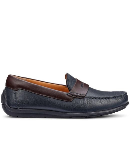 Hotter Blue Ewan Loafers for men