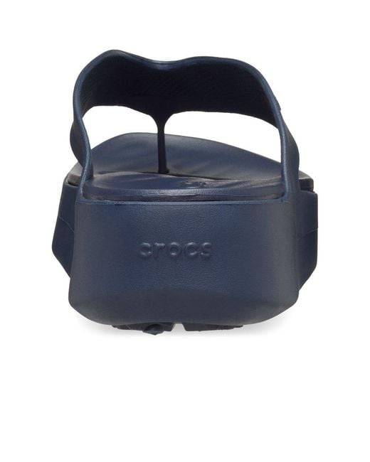 CROCSTM Blue Getaway Platform Flip Toe Post Sandals