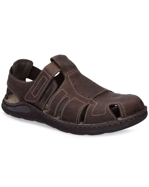 Josef Seibel Brown Maverick 01 Full Sandals for men