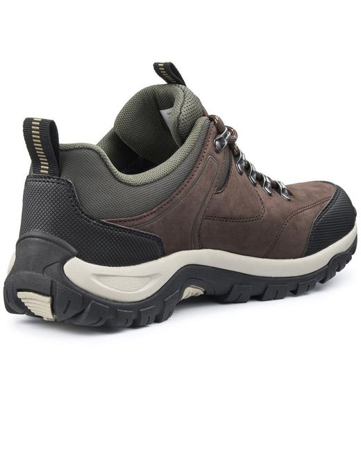 Hotter Black Mission Wp Shoes for men