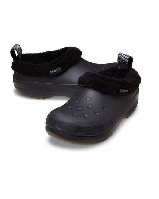 CROCSTM Black Classic Lined Shorty Clogs for men
