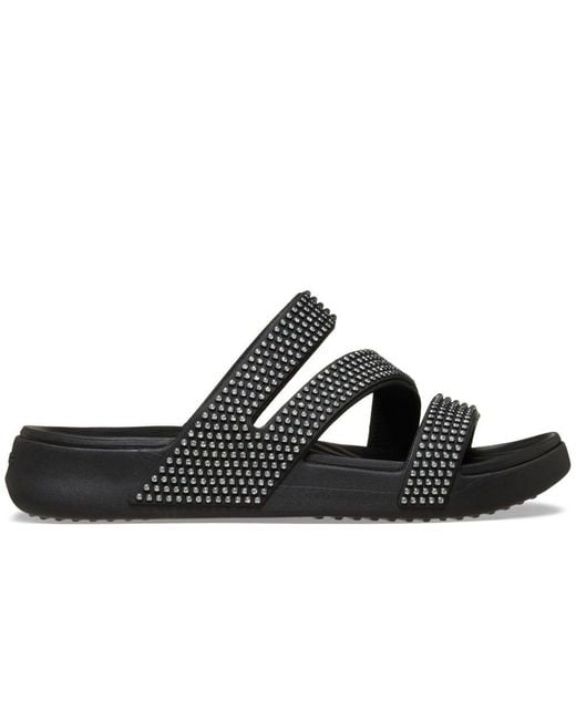 CROCSTM Black Getaway Strappy Sandals