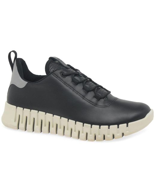 Ecco Black Gruuv Sports Trainers