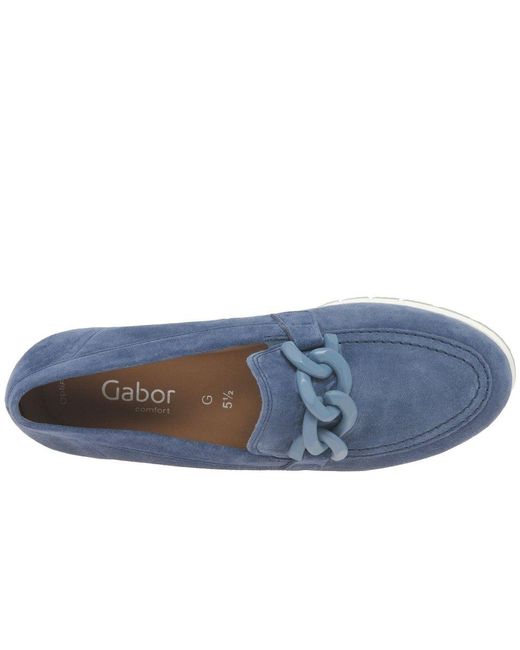Gabor Blue Bea Loafers