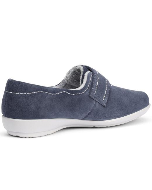 Hotter Blue Toasty Full Slipper