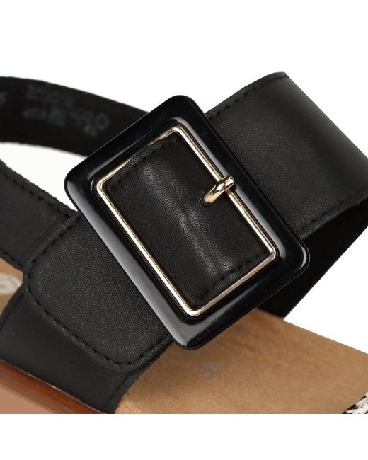 Remonte Black Manila Sandals