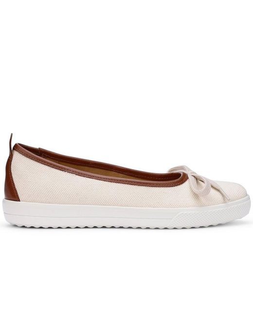Hotter Natural Willa Wide Fit Slip On Shoes