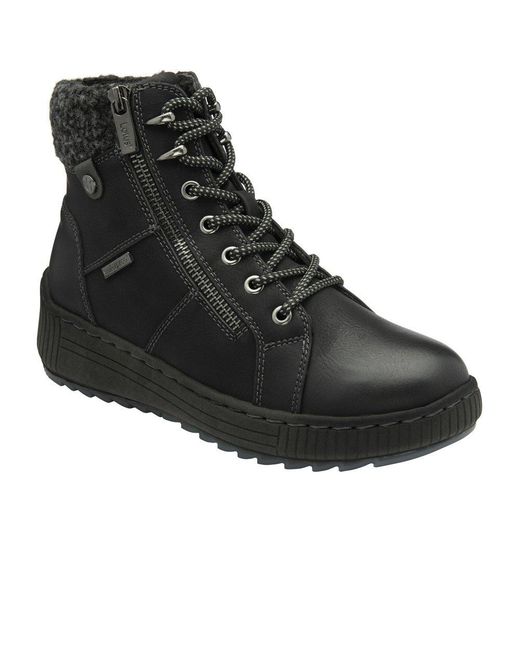 Lotus Black Penrithe Ankle Boots