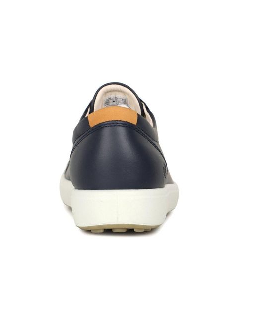 Ecco Blue Soft 7 Lace Up Shoes
