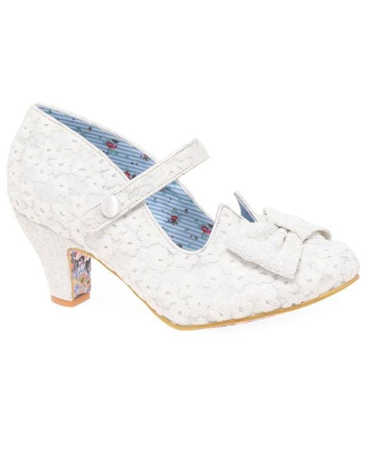 Irregular Choice Pink Piccolo Wide Fit Mary Jane Court Shoes