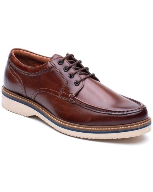 Base London Brown Langdon Apron Toe Shoes for men