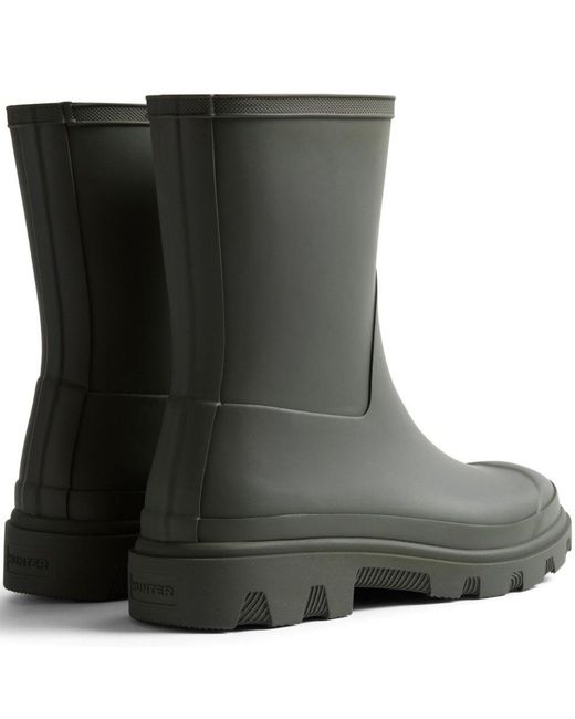 Hunter Green Downpour Short Wellingtons for men