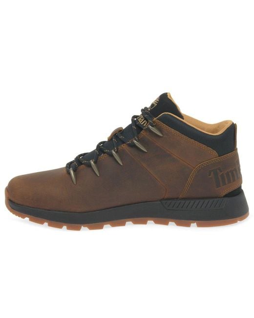 Timberland Brown Sprint Trekker Mid Boots for men