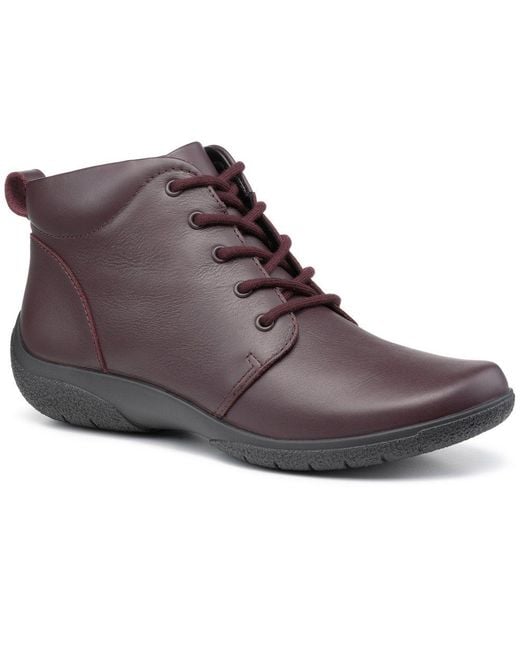 Hotter Brown Ellery Wide Fit Ankle Boots