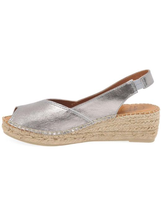 Toni Pons Brown Bernia Wedge Heel Espadrilles Sandals