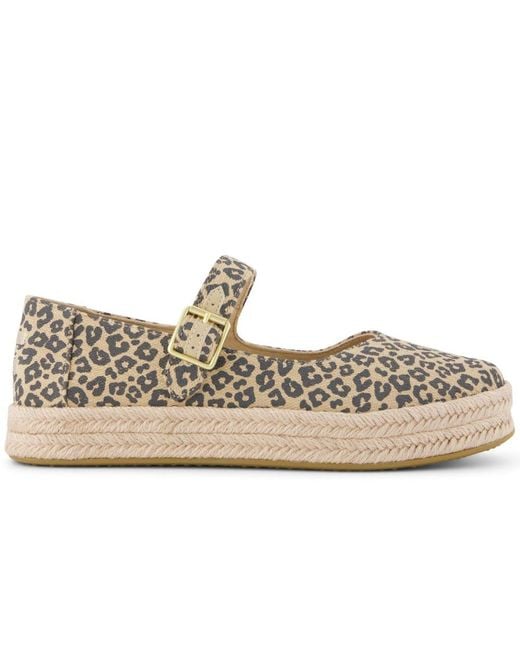 TOMS Metallic Carolina Mary Jane Shoes