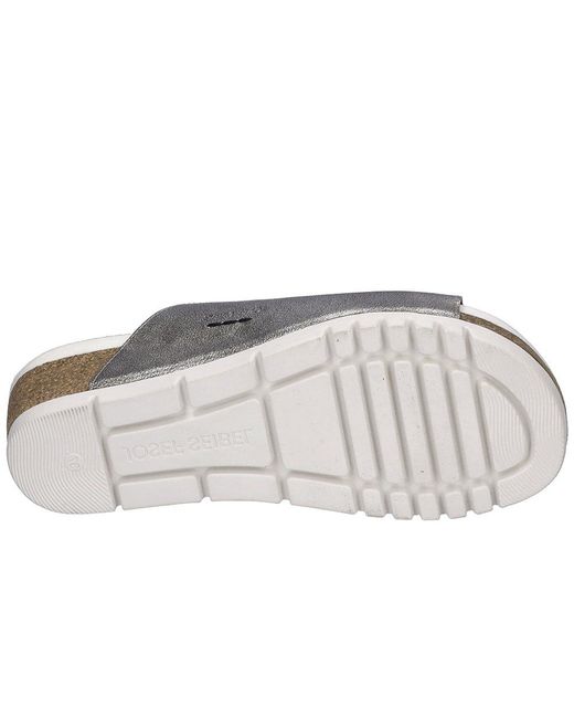 Josef Seibel Gray Quinn 01 Wedge Sandals Size: 5