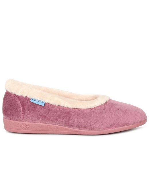 Lunar (GRS) Pink Mabel Ii Full Slippers