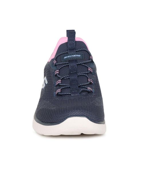 Skechers Blue Mesh Knit Sneakers