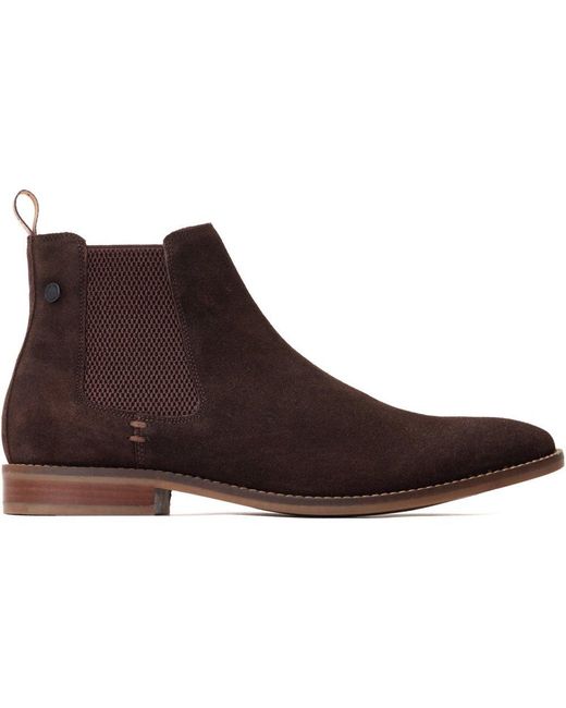 Base London Brown Virgil Chelsea Boots for men