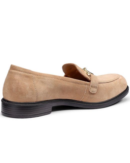 Hotter Brown Clovelly Wide Fit Loafers