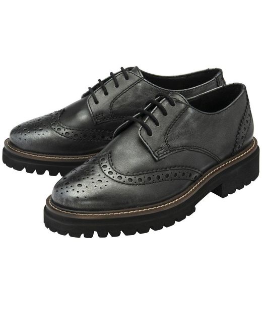 Ravel Black Walsh Brogues