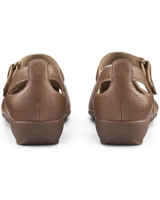 Hotter Brown May Extra Wide Sandals