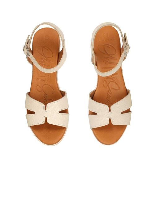 Oh My Sandals Brown Madrid Espadrille Wedge Heel Sandals
