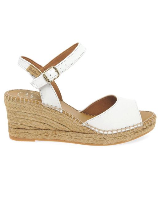 Toni Pons White Sia-P Wedge Heel Espadrille Sandals