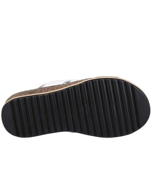 Hush Puppies White Eden Wide Fit Sandals
