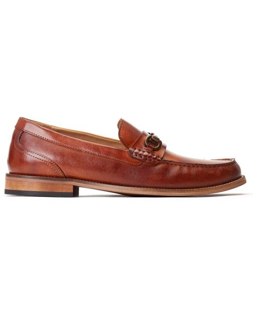 Base London Brown Madison Loafers for men