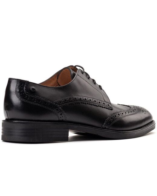 Base London Black Pocket Brogues for men