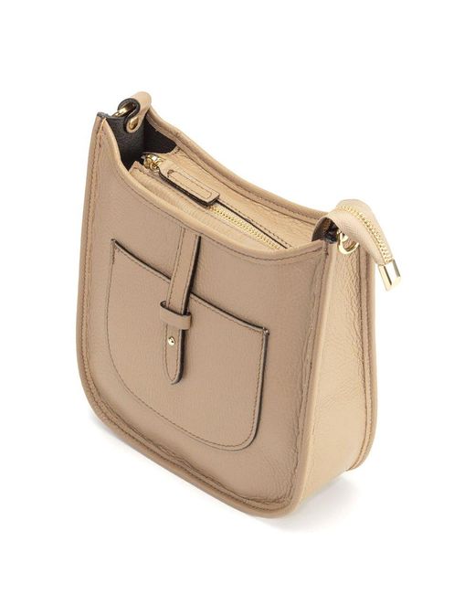 Elie Beaumont Natural Messenger Handbag