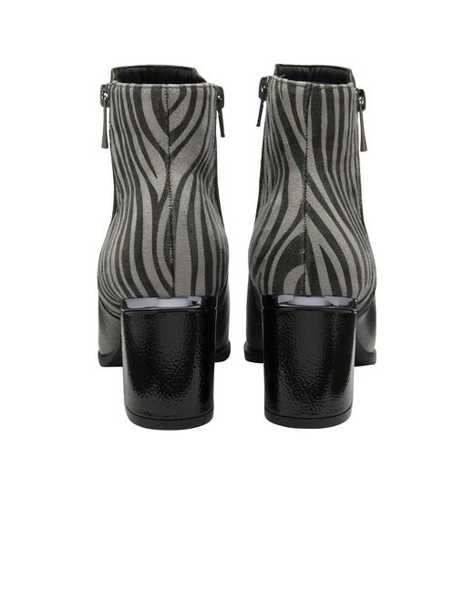 Lotus Black Athens Ankle Boots