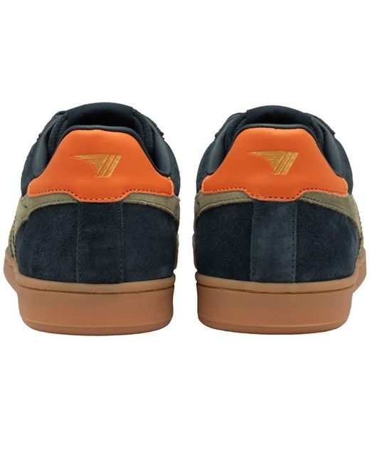 Gola Blue Equipe Ii Suede Trainers Size: 7 for men