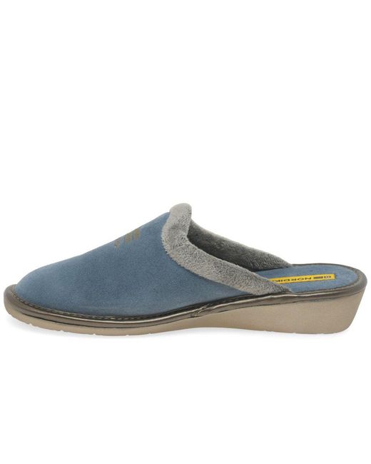 Nordika's Blue Natala Iii Mule Slippers