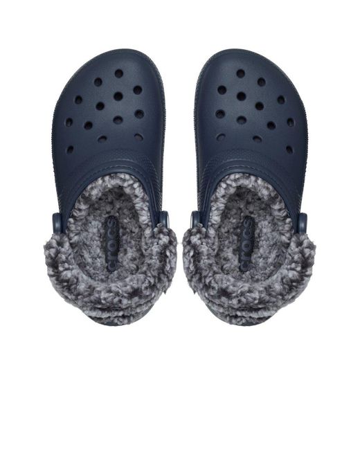 CROCSTM Blue Classic Fleece Lined Clog for men
