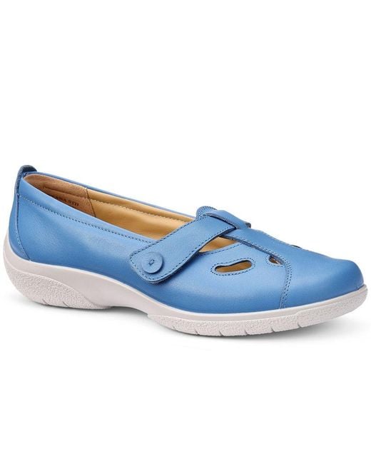 Hotter Blue Nirvana T-Bar Casual Shoes