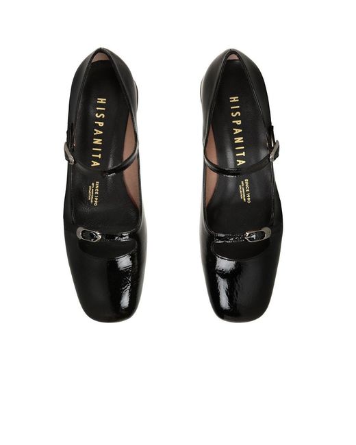Hispanitas Black Oporto Court Shoes