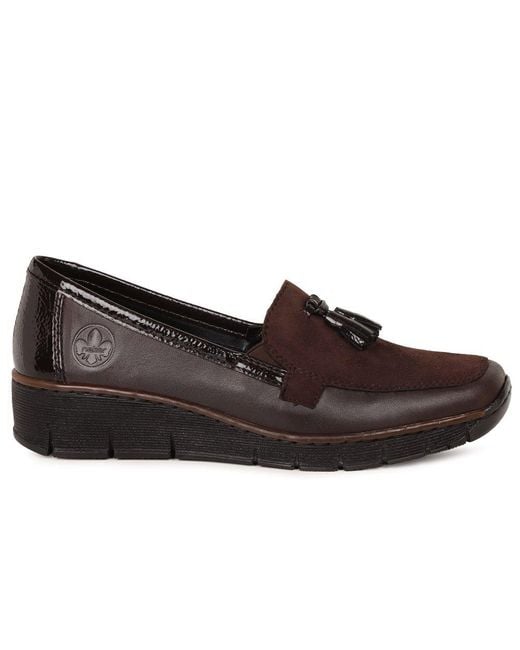 Rieker Brown Grade Tassel Loafers