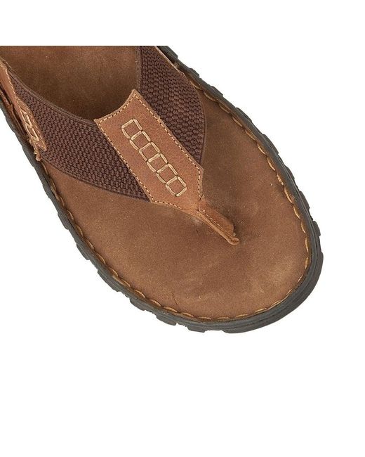 Lotus Brown Ainsley Toe Post Sandals for men