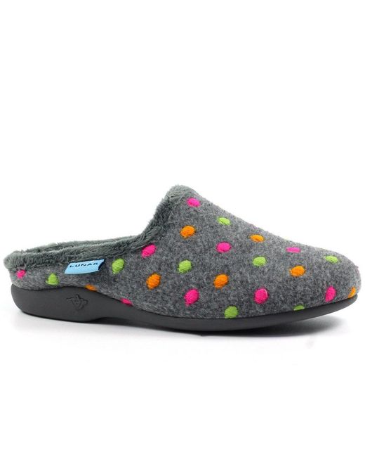 Lunar (GRS) Blue Peanut Mule Slippers