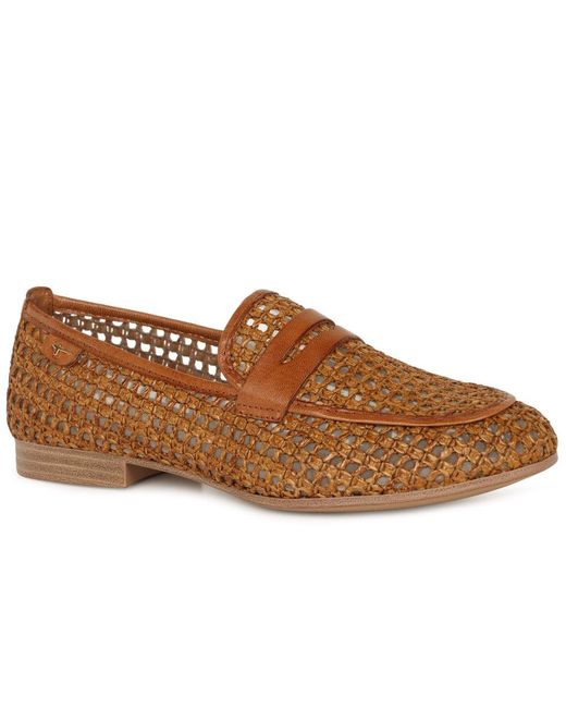 Tamaris Brown Chanty Loafers