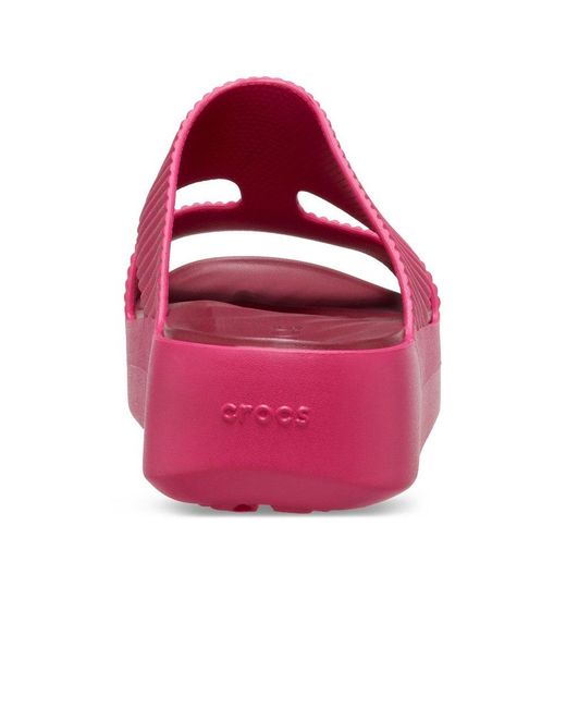 CROCSTM Pink Getaway Platform H-Strap Mules